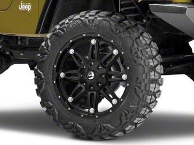 Fuel Wheels Hostage Matte Black Wheel; 20x9; 1mm Offset (97-06 Jeep Wrangler TJ)