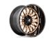 Fuel Wheels Arc Platinum Bronze with Black Lip Wheel; 22x12; -44mm Offset (84-01 Jeep Cherokee XJ)