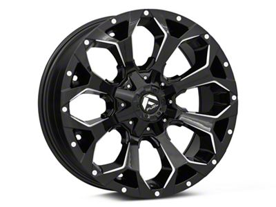 Fuel Wheels Assault Gloss Black Milled Wheel; 17x9; 1mm Offset (84-01 Jeep Cherokee XJ)