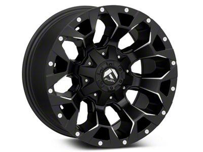 Fuel Wheels Assault Satin Black Milled Wheel; 17x9; 1mm Offset (84-01 Jeep Cherokee XJ)