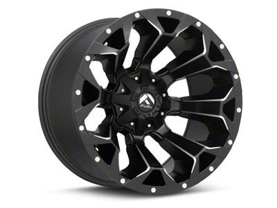 Fuel Wheels Assault Satin Black Milled Wheel; 20x12; -43mm Offset (84-01 Jeep Cherokee XJ)