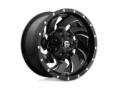 Fuel Wheels Cleaver Gloss Black Milled Wheel; 22x12; -44mm Offset (84-01 Jeep Cherokee XJ)