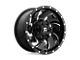 Fuel Wheels Cleaver Gloss Black Milled Wheel; 22x12; -44mm Offset (84-01 Jeep Cherokee XJ)