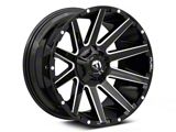 Fuel Wheels Contra Gloss Black Milled Wheel; 18x9; -12mm Offset (84-01 Jeep Cherokee XJ)