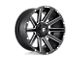 Fuel Wheels Contra Matte Black Milled Wheel; 20x10; -18mm Offset (84-01 Jeep Cherokee XJ)