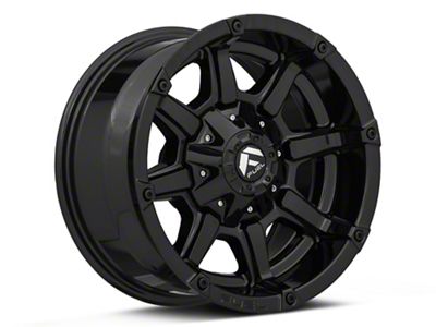 Fuel Wheels Coupler Gloss Black Wheel; 17x9; -12mm Offset (84-01 Jeep Cherokee XJ)