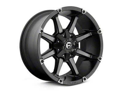 Fuel Wheels Coupler Matte Black Machined Wheel; 20x10; -12mm Offset (84-01 Jeep Cherokee XJ)