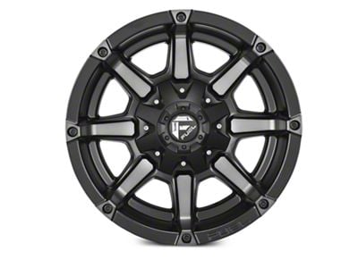 Fuel Wheels Coupler Matte Black Machined Wheel; 20x10; -12mm Offset (84-01 Jeep Cherokee XJ)