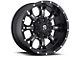 Fuel Wheels Krank Matte Black Milled Wheel; 18x9; 1mm Offset (84-01 Jeep Cherokee XJ)