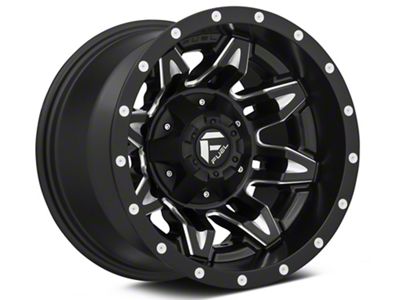 Fuel Wheels Lethal Matte Black Milled Wheel; 18x9; 1mm Offset (84-01 Jeep Cherokee XJ)