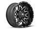 Fuel Wheels Lethal Satin Black Milled Wheel; 20x10; -12mm Offset (84-01 Jeep Cherokee XJ)