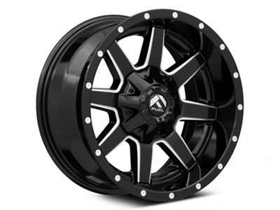 Fuel Wheels Maverick Gloss Black Milled Wheel; 17x9; -12mm Offset (84-01 Jeep Cherokee XJ)