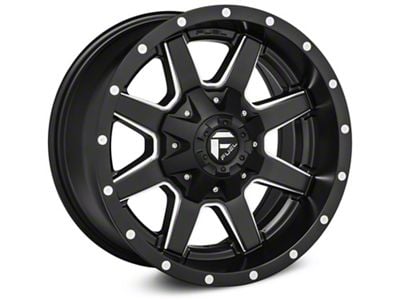 Fuel Wheels Maverick Matte Black Milled Wheel; 20x9; 1mm Offset (84-01 Jeep Cherokee XJ)