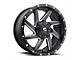 Fuel Wheels Renegade Matte Black Milled Wheel; 20x10; -18mm Offset (84-01 Jeep Cherokee XJ)