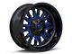 Fuel Wheels Stroke Gloss Black with Blue Tinted Clear Wheel; 20x10; -18mm Offset (84-01 Jeep Cherokee XJ)