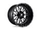 Fuel Wheels Stroke Gloss Black Milled Wheel; 20x10; -18mm Offset (84-01 Jeep Cherokee XJ)