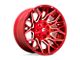 Fuel Wheels Twitch Candy Red Milled Wheel; 20x10; -18mm Offset (84-01 Jeep Cherokee XJ)