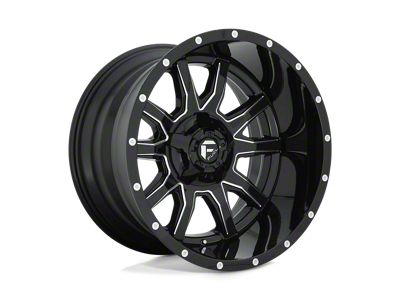 Fuel Wheels Vandal Gloss Black Milled Wheel; 20x12; -43mm Offset (84-01 Jeep Cherokee XJ)