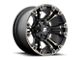 Fuel Wheels Vapor Matte Black Double Dark Tint Wheel; 17x10 (84-01 Jeep Cherokee XJ)