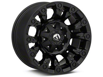 Fuel Wheels Vapor Matte Black Wheel; 17x9; 1mm Offset (84-01 Jeep Cherokee XJ)