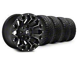 17x9 Fuel Wheels Assault & 33in BF Goodrich All-Terrain T/A KO Tire Package (20-24 Jeep Gladiator JT)