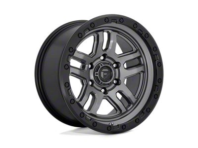 Fuel Wheels Ammo Matte Gunmetal with Black Bead Ring Wheel; 18x9; 20mm Offset (20-24 Jeep Gladiator JT)