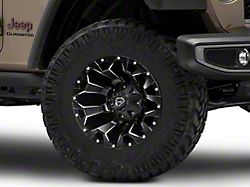 Fuel Wheels Assault Matte Black Machined Wheel; 17x9; -12mm Offset (20-25 Jeep Gladiator JT)