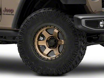 Fuel Wheels Block Matte Bronze Wheel; 17x9 (20-24 Jeep Gladiator JT)