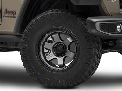 Fuel Wheels Block Matte Gunmetal Wheel; 18x9; -12mm Offset (20-24 Jeep Gladiator JT)