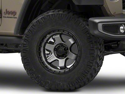 Fuel Wheels Block Matte Gunmetal Wheel; 18x9; 1mm Offset (20-24 Jeep Gladiator JT)