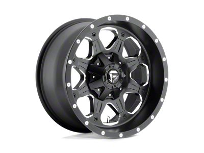 Fuel Wheels Boost Matte Black Milled Wheel; 17x9 (20-24 Jeep Gladiator JT)