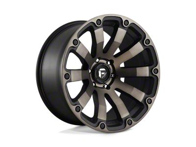 Fuel Wheels Diesel Matte Black Double Dark Tint Wheel; 20x10; -18mm Offset (20-24 Jeep Gladiator JT)