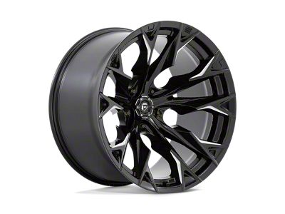 Fuel Wheels Flame Gloss Black Milled Wheel; 22x12; -44mm Offset (20-24 Jeep Gladiator JT)