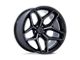 Fuel Wheels Flux Gloss Black Brushed Face with Gray Tint Wheel; 17x9; 1mm Offset (20-24 Jeep Gladiator JT)