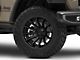 Fuel Wheels Fusion Forged Burn Matte Black with Gloss Black Lip Wheel; 20x10; -18mm Offset (20-24 Jeep Gladiator JT)