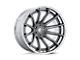 Fuel Wheels Fusion Forged Burn Platinum with Chrome Lip Wheel; 22x10; -18mm Offset (20-24 Jeep Gladiator JT)