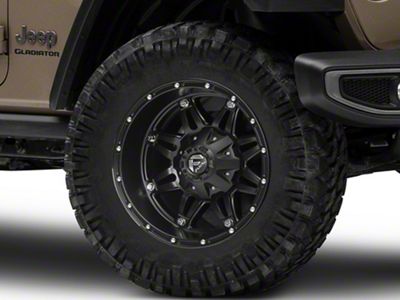 Fuel Wheels Hostage Matte Black Wheel; 20x12 (20-24 Jeep Gladiator JT)