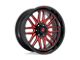 Fuel Wheels Ignite Gloss Black with Red Tinted Clear Wheel; 22x10; -18mm Offset (20-24 Jeep Gladiator JT)