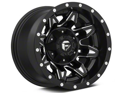 Fuel Wheels Lethal Matte Black Milled Wheel; 18x9 (20-24 Jeep Gladiator JT)