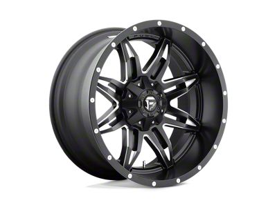 Fuel Wheels Lethal Matte Black Milled Wheel; 20x12 (20-24 Jeep Gladiator JT)