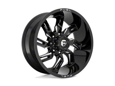 Fuel Wheels Lockdown Gloss Black Milled Wheel; 22x10 (20-24 Jeep Gladiator JT)