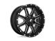 Fuel Wheels Maverick Gloss Black Milled Wheel; 20x10 (20-24 Jeep Gladiator JT)