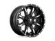 Fuel Wheels Nutz Matte Black Milled Wheel; 20x10 (20-24 Jeep Gladiator JT)