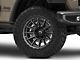 Fuel Wheels Piston Matte Gunmetal with Gloss Black Lip Wheel; 22x10 (20-24 Jeep Gladiator JT)