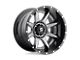 Fuel Wheels Rampage Matte Gunmetal with Black Lip Wheel; 22x12 (20-24 Jeep Gladiator JT)