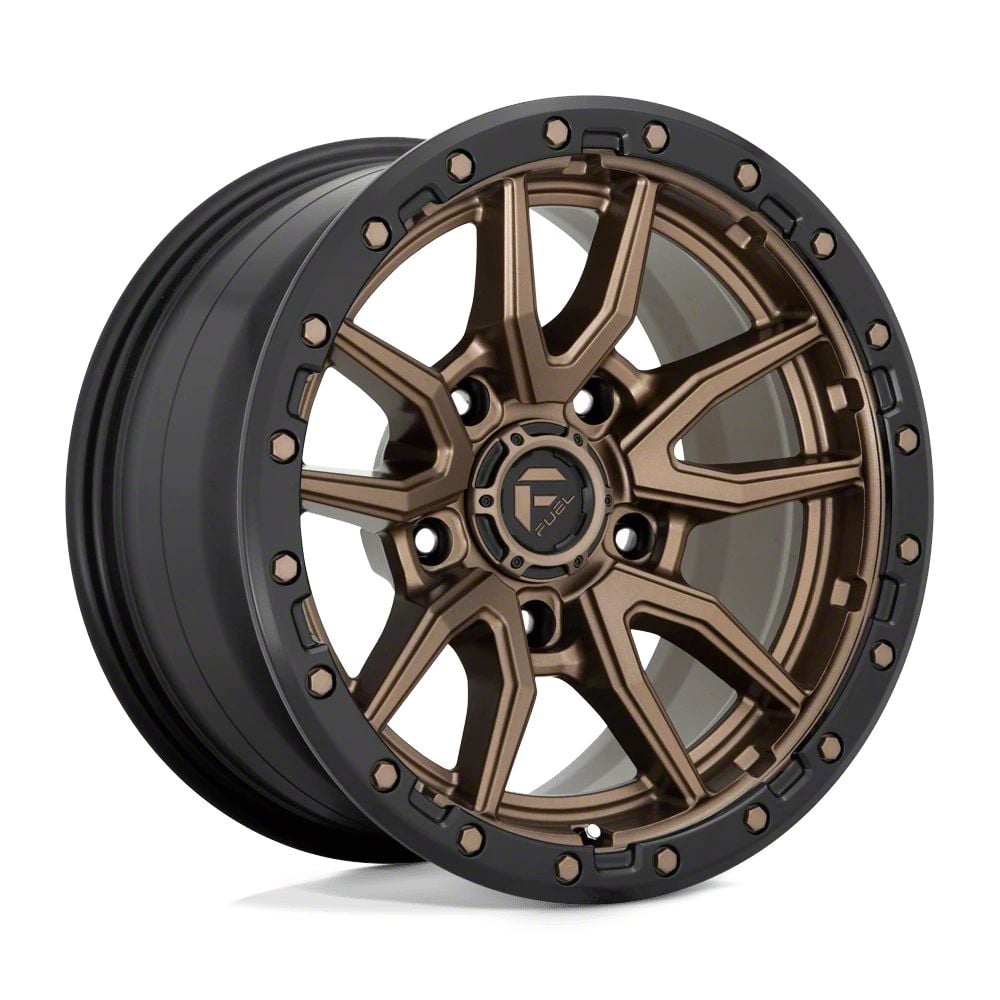 Fuel Wheels Jeep Gladiator Rebel Matte Bronze with Black Bead Ring ...