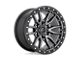 Fuel Wheels Rebel Matte Gunmetal with Black Bead Ring Wheel; 18x9 (20-24 Jeep Gladiator JT)