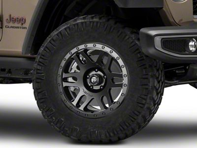 Fuel Wheels Recoil Matte Black Wheel; 18x9; 1mm Offset (20-24 Jeep Gladiator JT)