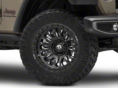 Fuel Wheels Rincon Gloss Black Milled Wheel; 20x9; 1mm Offset (20-24 Jeep Gladiator JT)