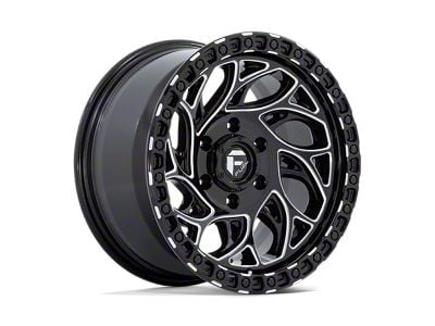 Fuel Wheels Runner OR Gloss Black Milled Wheel; 17x9; -12mm Offset (20-24 Jeep Gladiator JT)